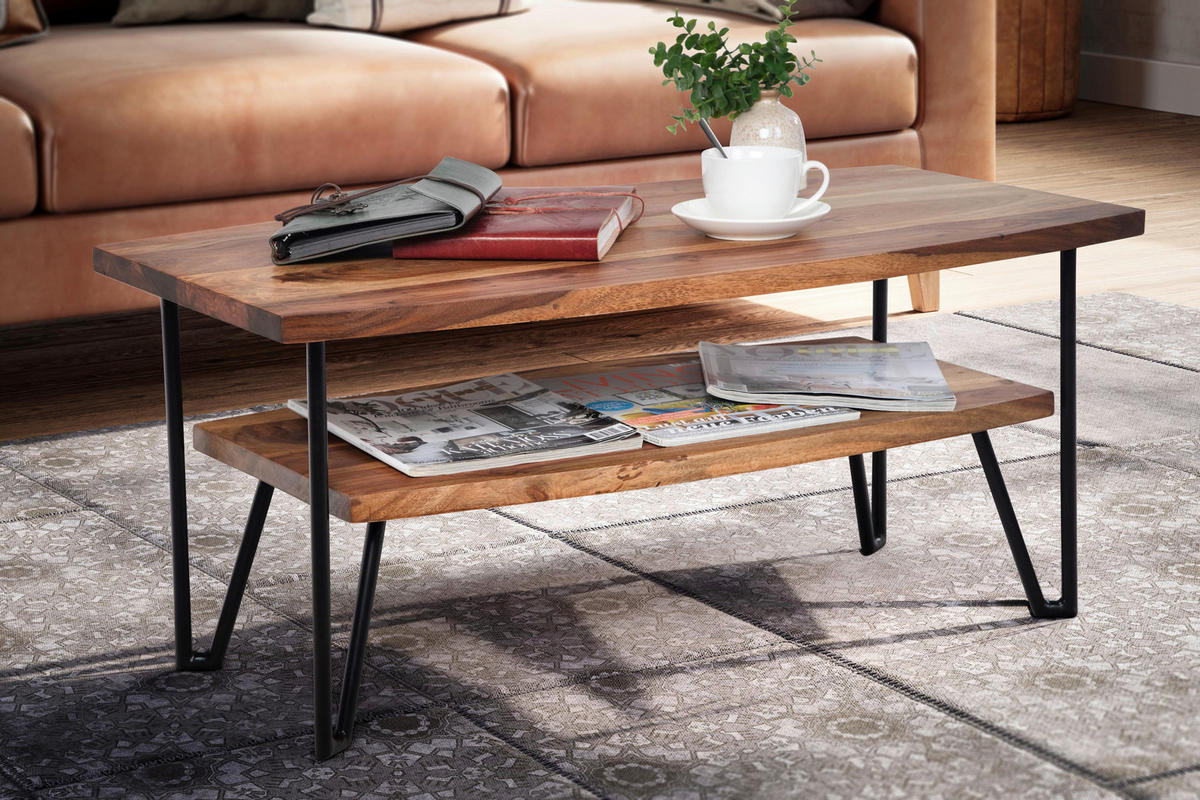 Couchtisch  B/H/T: ca. 90x40x50 cm Couchtisch - (90,00/40,00/50,00cm) - Wohnling