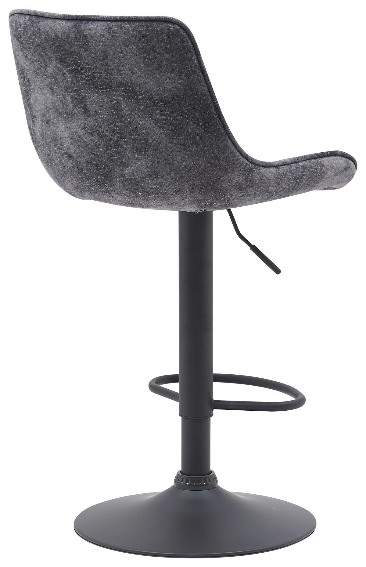 Barhocker Sabine anthrazit Microfaser B/H/T: ca. 44x88x54 cm Sabine - schwarz/anthrazit (44,00/88,00/54,00cm)