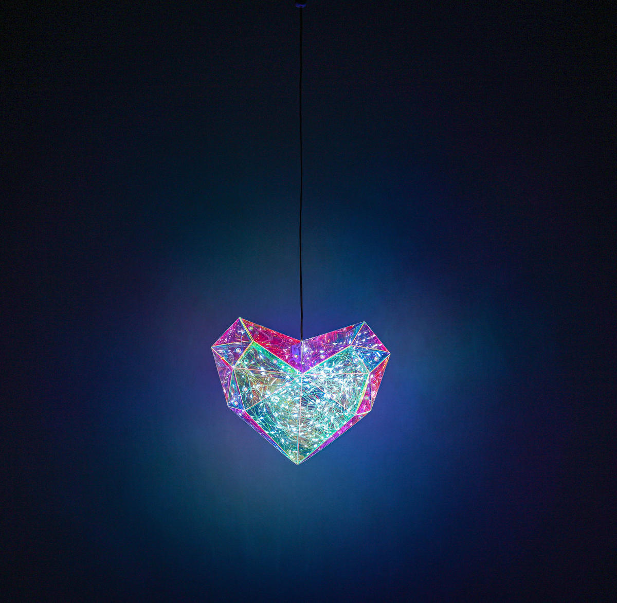 Nolo Dekoleuchte transparent B/H/L: ca. 20x6,5x23 cm LED-Dekoleuchte_Herz - transparent (23,00/20,00/6,50cm) - Nolo
