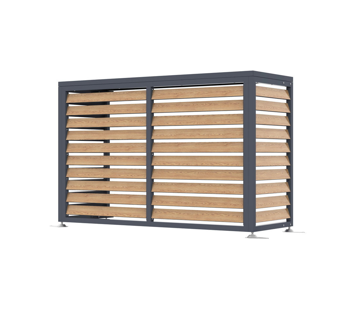 Westmann Verkleidung Wärmepumpe Boxa Holzoptik B/H/L: ca. 140x97x56 cm Boxa - Holzoptik (56,00/140,00/97,00cm) - Westmann