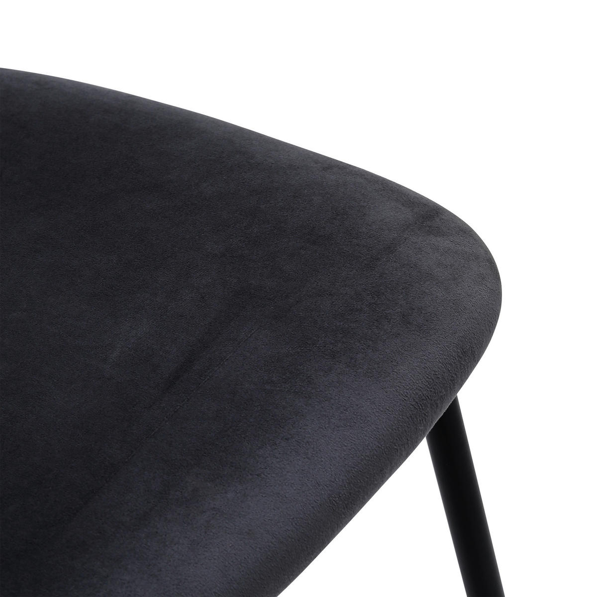 schwarz Samt Metall MIKA - schwarz