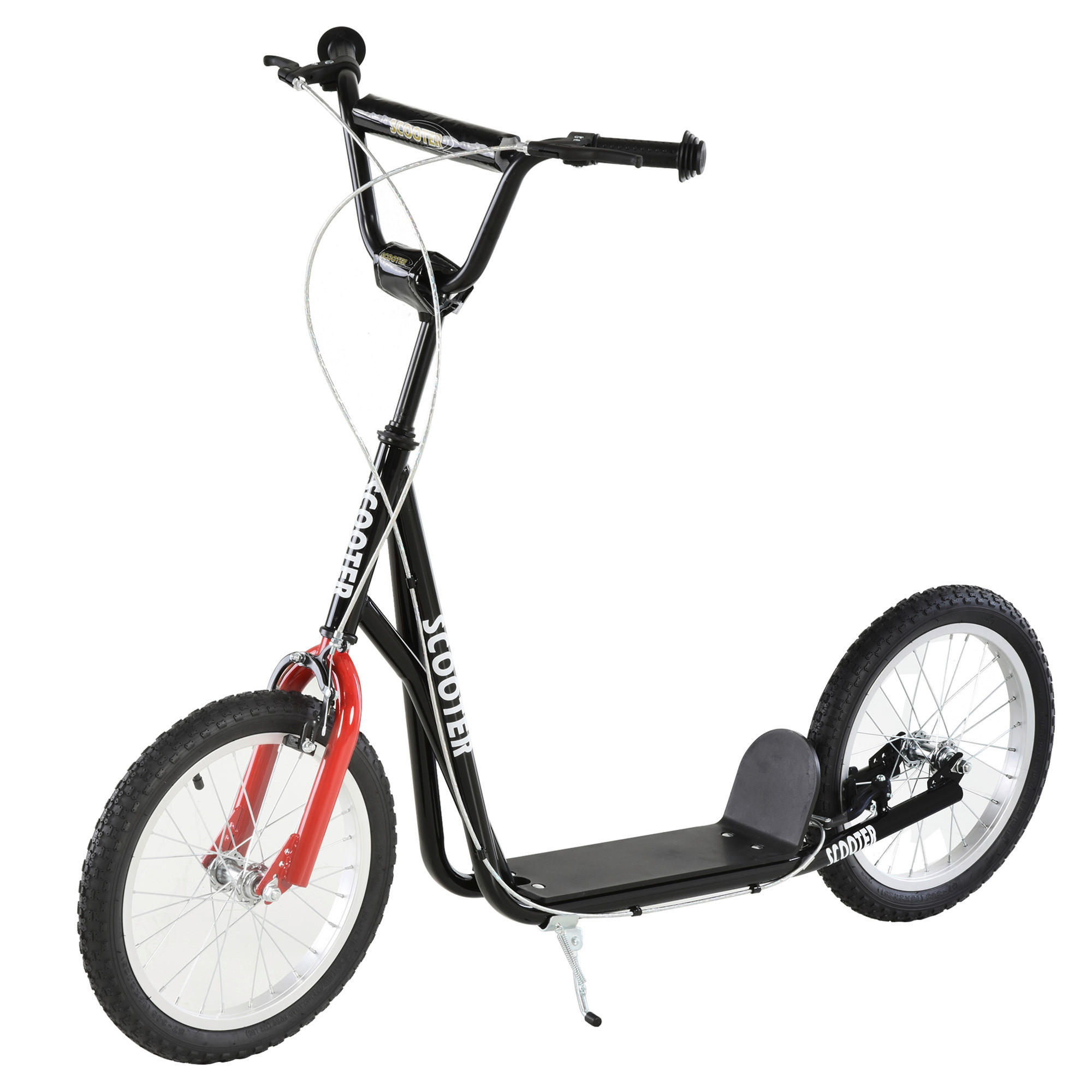 schwarz Kinderscooter 371-021BK - schwarz (139,00/58,00/96,00cm) - HOMCOM