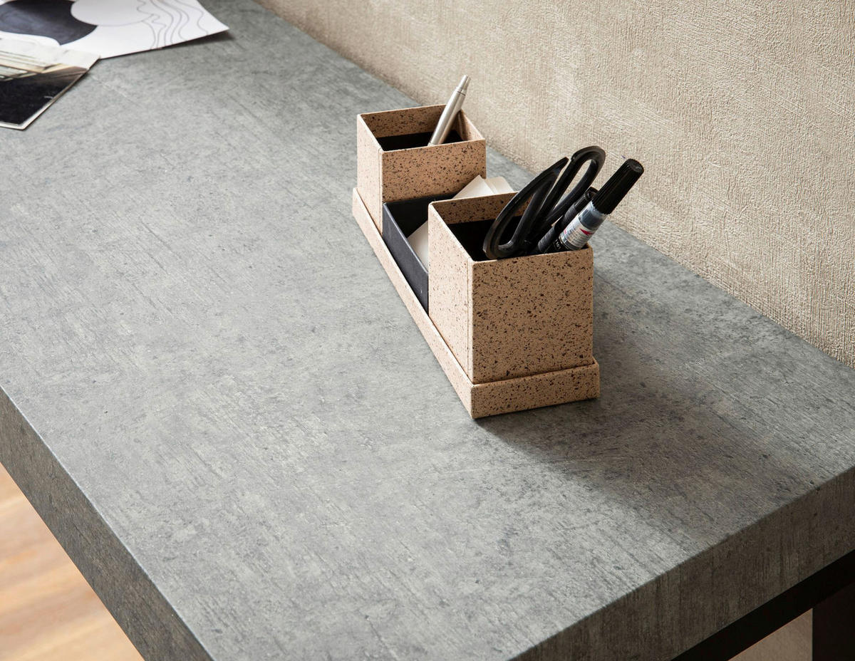 Konsolentisch Beton MDF B/H/T: ca. 120x76x40 cm Konsolentisch - Beton (120,00/76,00/40,00cm) - Wohnling