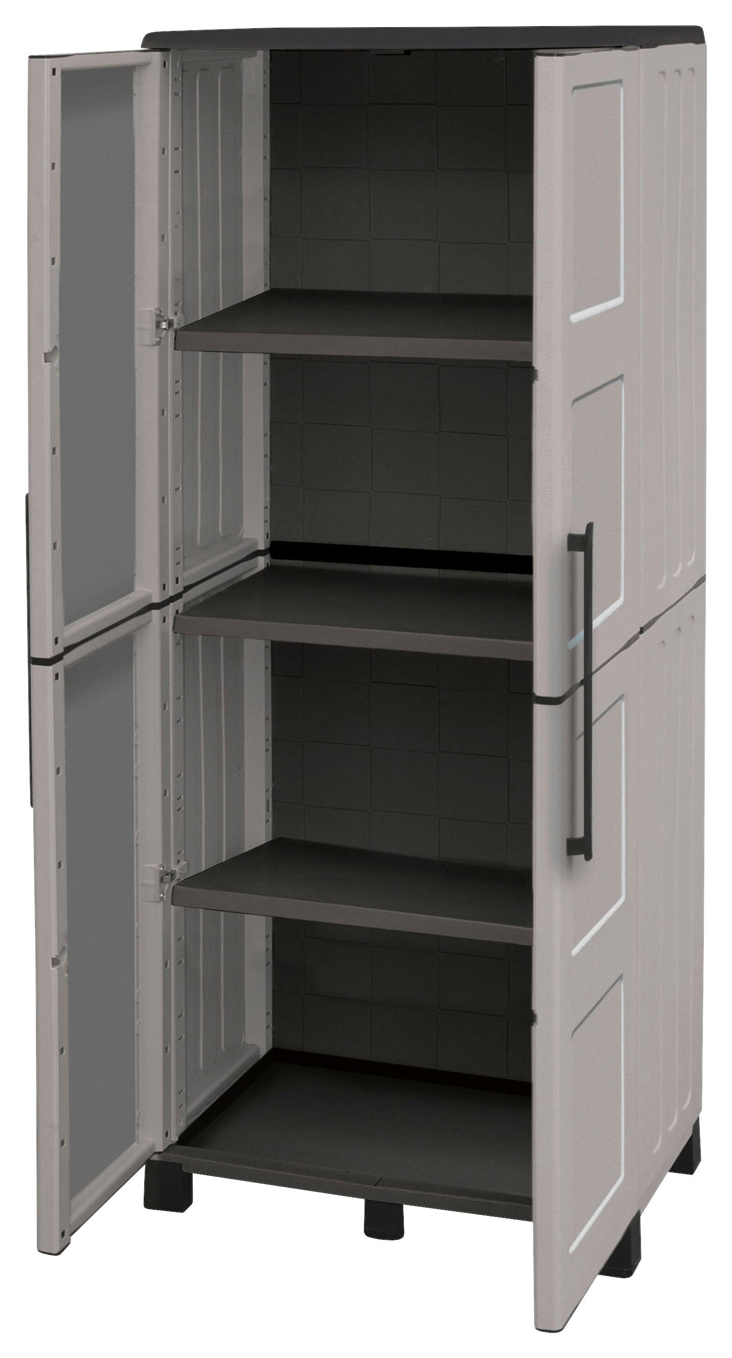 Linea Idea Kunststoffschrank Idea grau Kunststoff B/H/T: ca. 68x169x37 cm Idea - grau (68,00/169,00/37,00cm) - Linea Idea