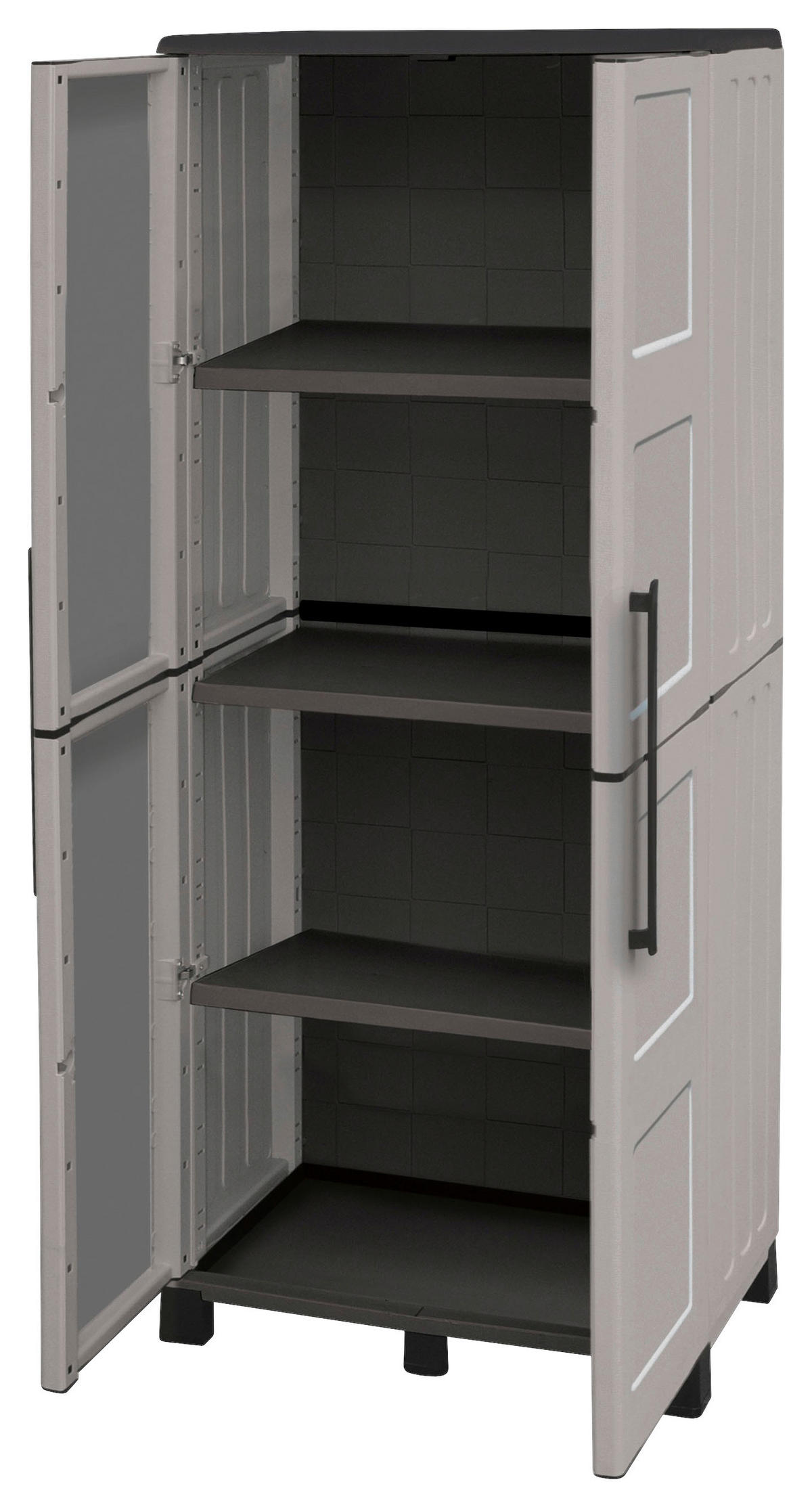 Linea Idea Kunststoffschrank Idea grau Kunststoff B/H/T: ca. 68x169x37 cm Idea - grau (68,00/169,00/37,00cm) - Linea Idea