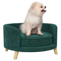 PawHut Hunde-Zubehör grün Polypropylen B/H/L: ca. 68x68x35 cm Hundebett - grün (35,00/68,00/68,00cm) - PawHut