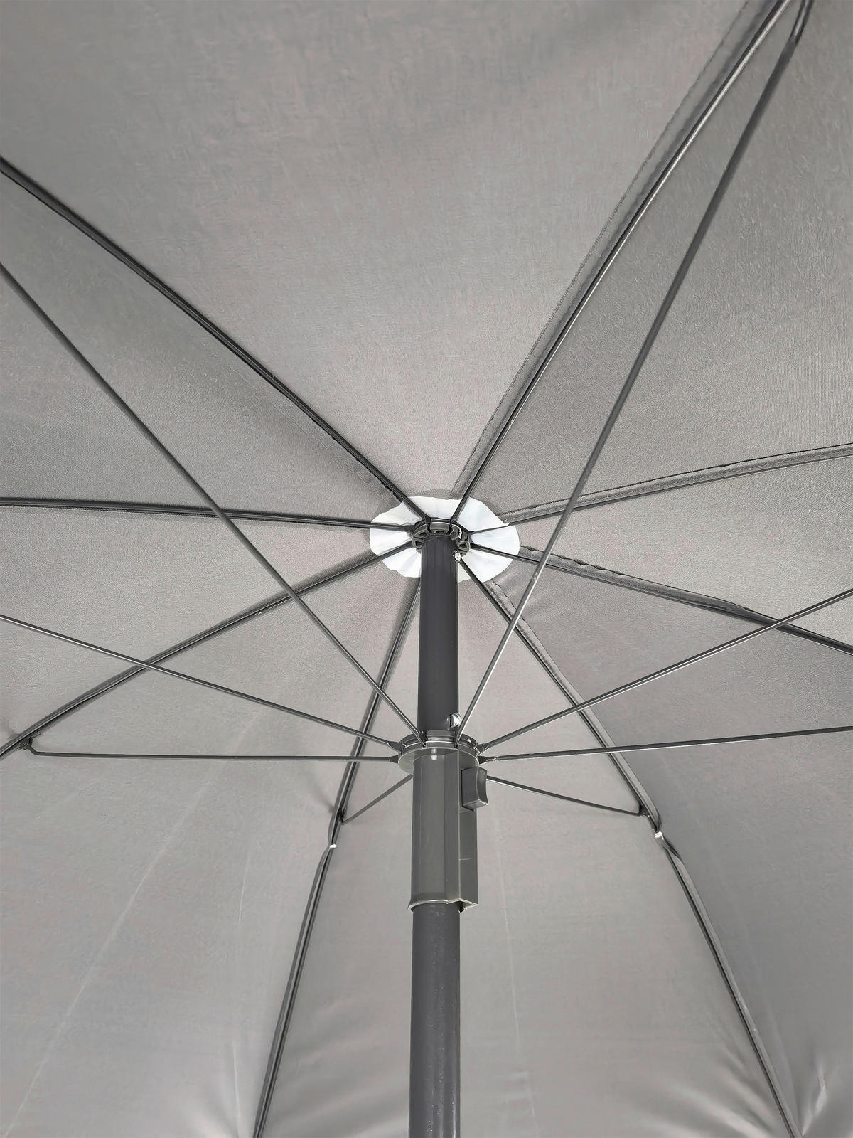 VCM Balkon-Sonnenschirm anthrazit Stahl H/D: ca. 280x180 cm Balkon-Sonnenschirm - anthrazit (180,00/280,00cm) - VCM