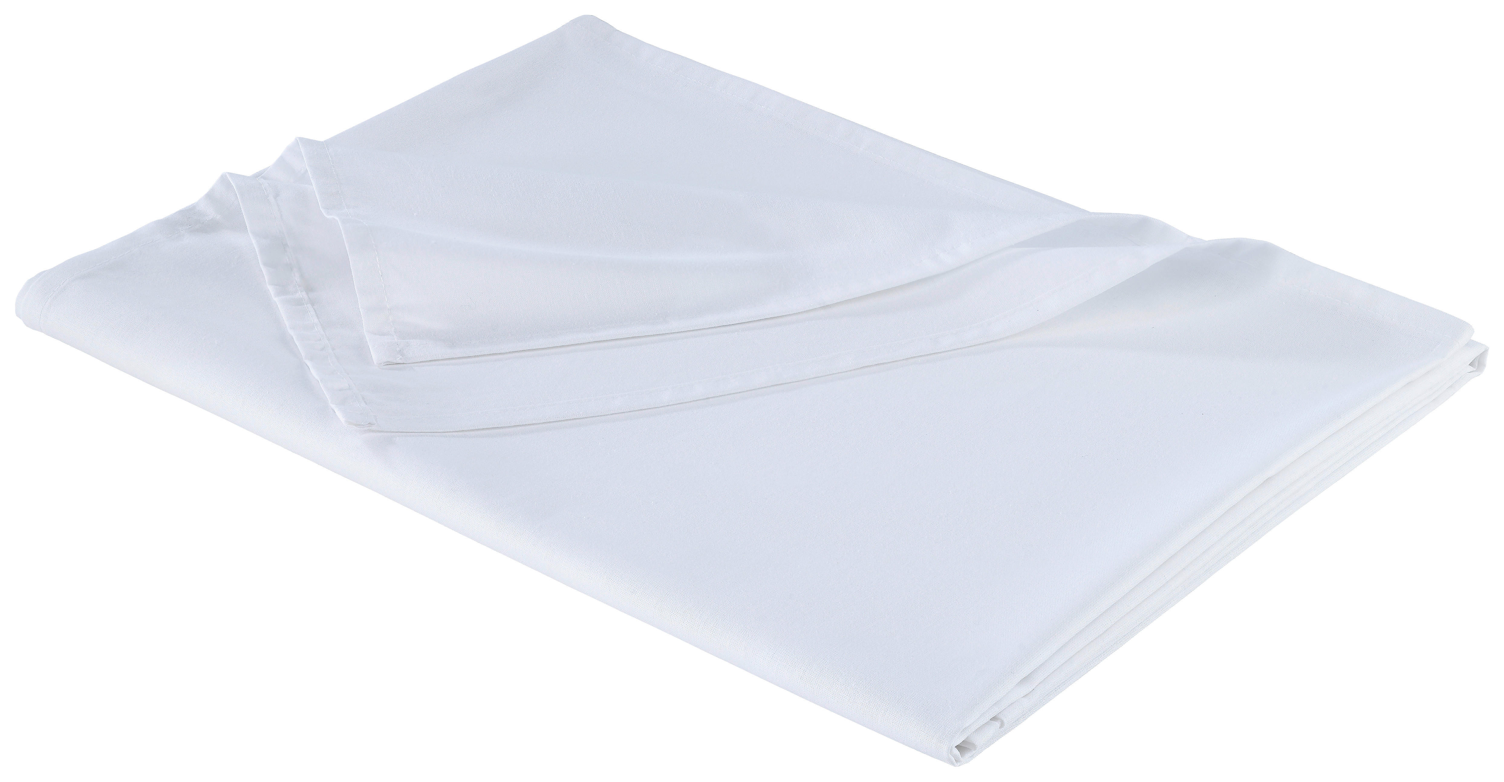 Betttuch Renforce Bettlaken-Renforce 150x250cm weiß - weiß (150,00/250,00cm) - beau rêve