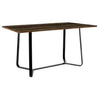 Tisch TALEA Eiche Old Wood Nachbildung schwarz pulverbeschichtet B/H/T: ca. 140x76x90 cm TALEA - Eiche/schwarz (140,00/76,00/90,00cm) - byLIVING