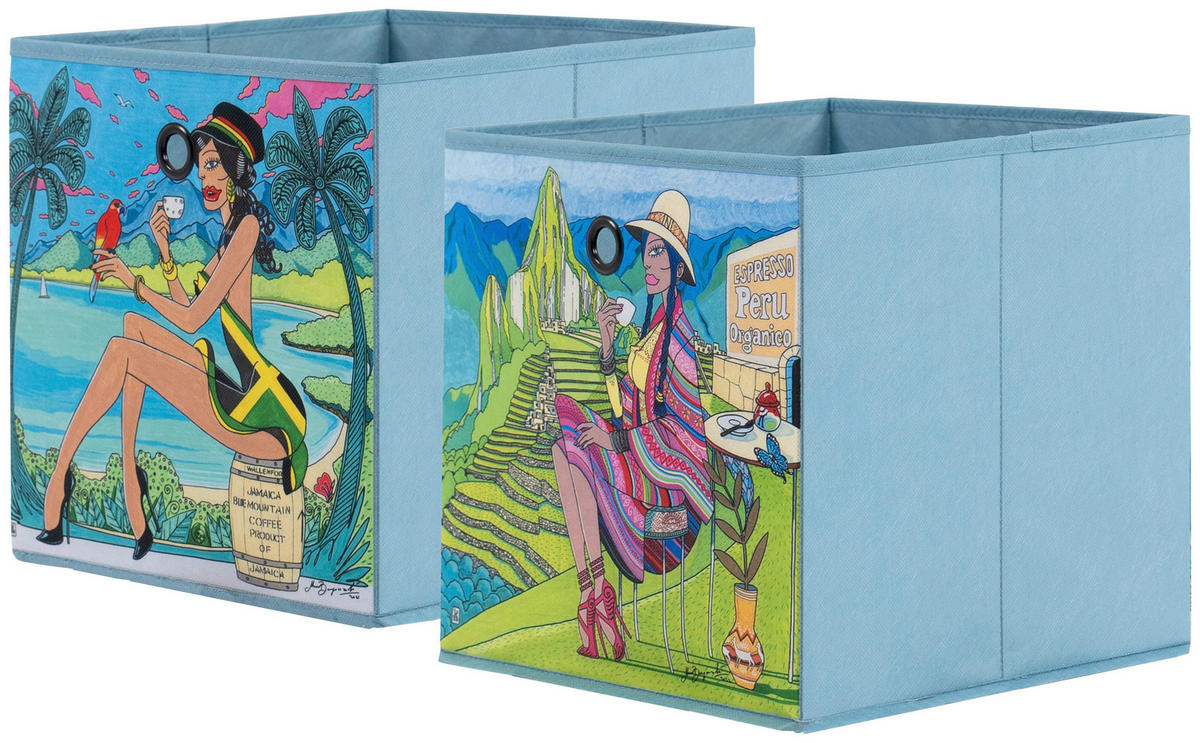 Stoffbox Stoffbox hellblau B/H/T: ca. 32x32x32 cm Stoffbox - hellblau (32,00/32,00/32,00cm)