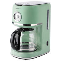 Emerio Kaffeeautomat CME-133280.3 mint Glas Edelstahl B/H/L: ca. 18,9x32,1x29,6 cm Kaffeeautomat_Retro CME-133280.3 - mint (29,60/18,90/32,10cm) - Emerio