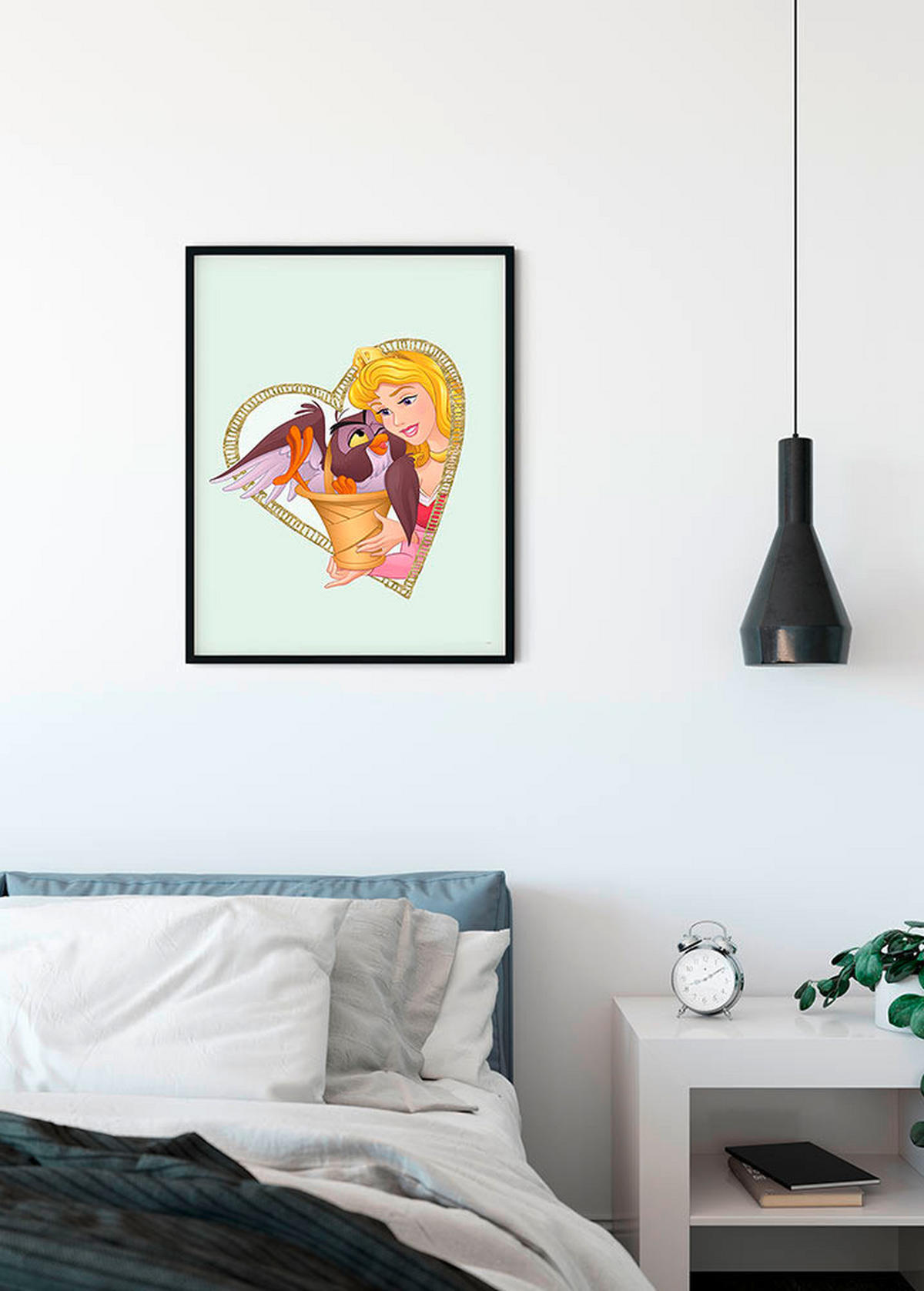 Komar Poster Aurora & Owl Disney B/L: ca. 30x40 cm Aurora & Owl - (30,00/40,00cm) - Komar