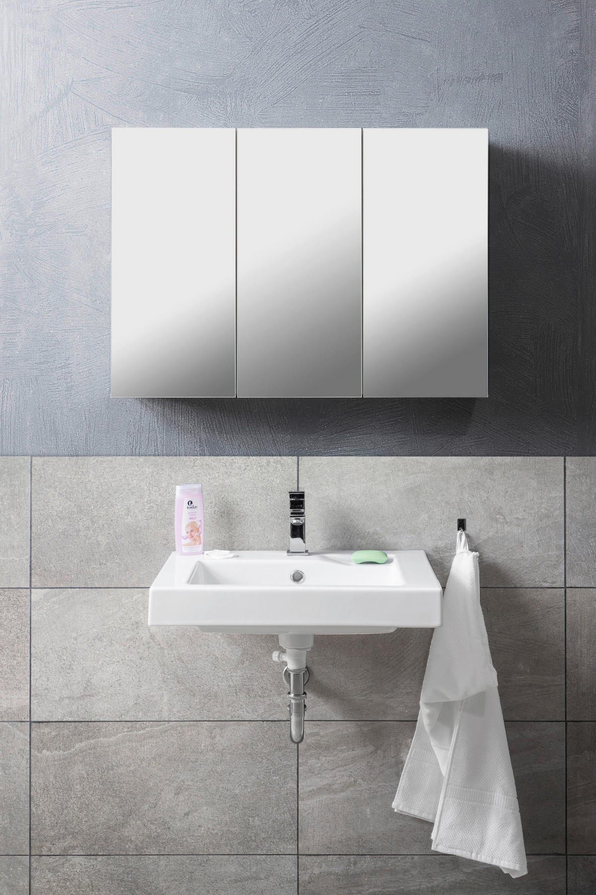 Spiegelschrank Solo 2 weiß B/H/T: ca. 85x60x16 cm Solo 2 - weiß (85,00/60,00/16,00cm)