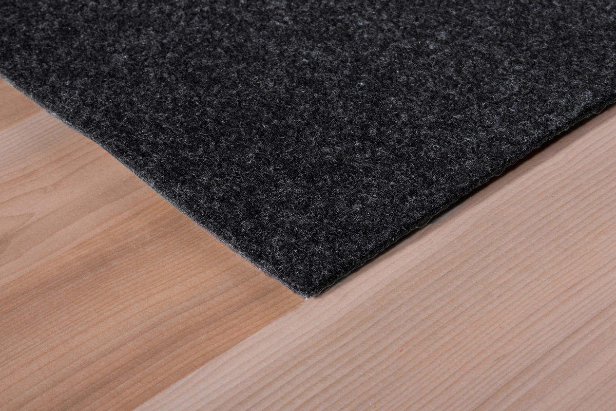 Teppichfliese Filz anthrazit B/L: ca. 40x40 cm pro Stück Filz - anthrazit (40,00/40,00cm)