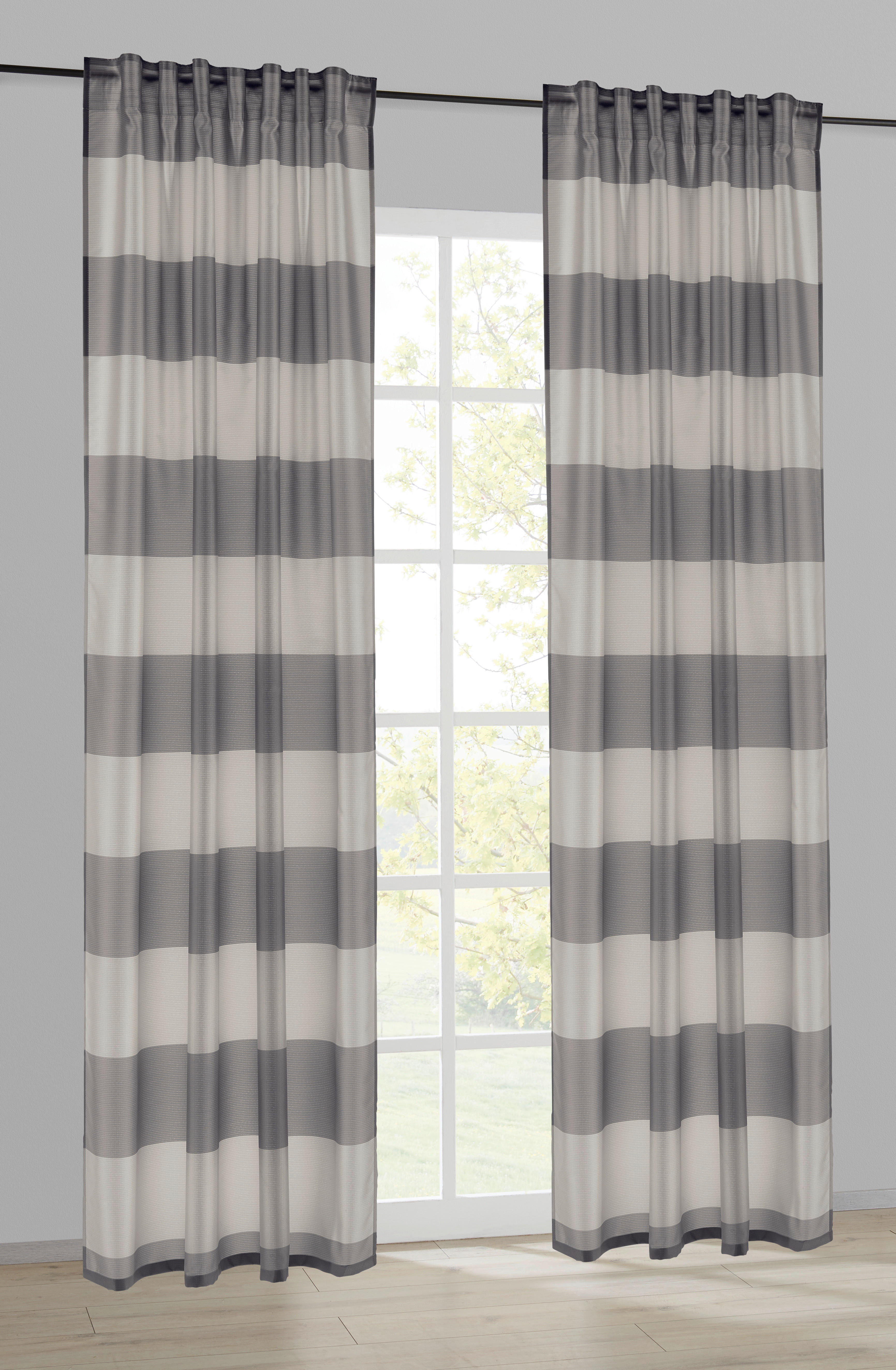 POCOline Kombivorhang Merle anthrazit B/L: ca. 140x245 cm Merle - anthrazit/grau (140,00/245,00cm) - POCOline