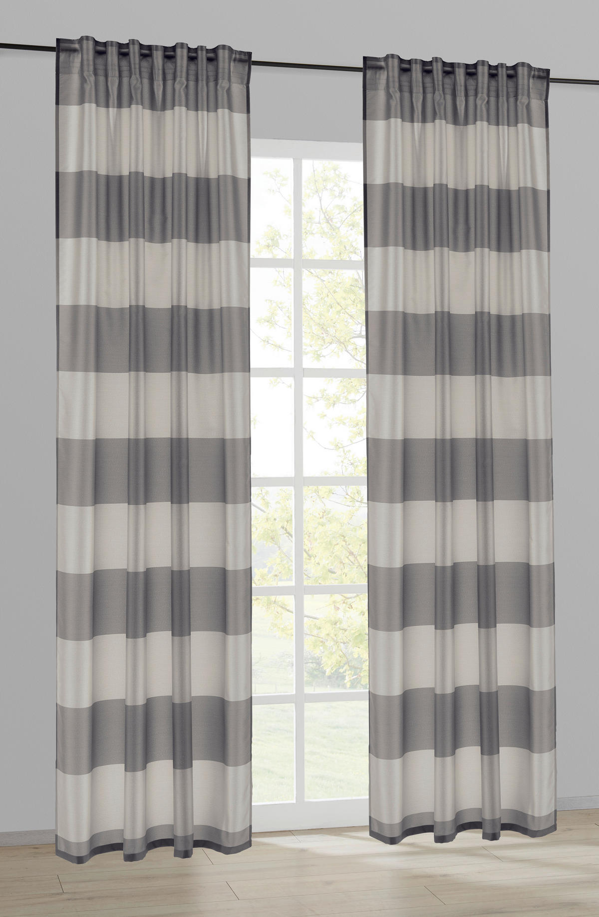 POCOline Kombivorhang Merle anthrazit B/L: ca. 140x245 cm Merle - anthrazit/grau (140,00/245,00cm) - POCOline
