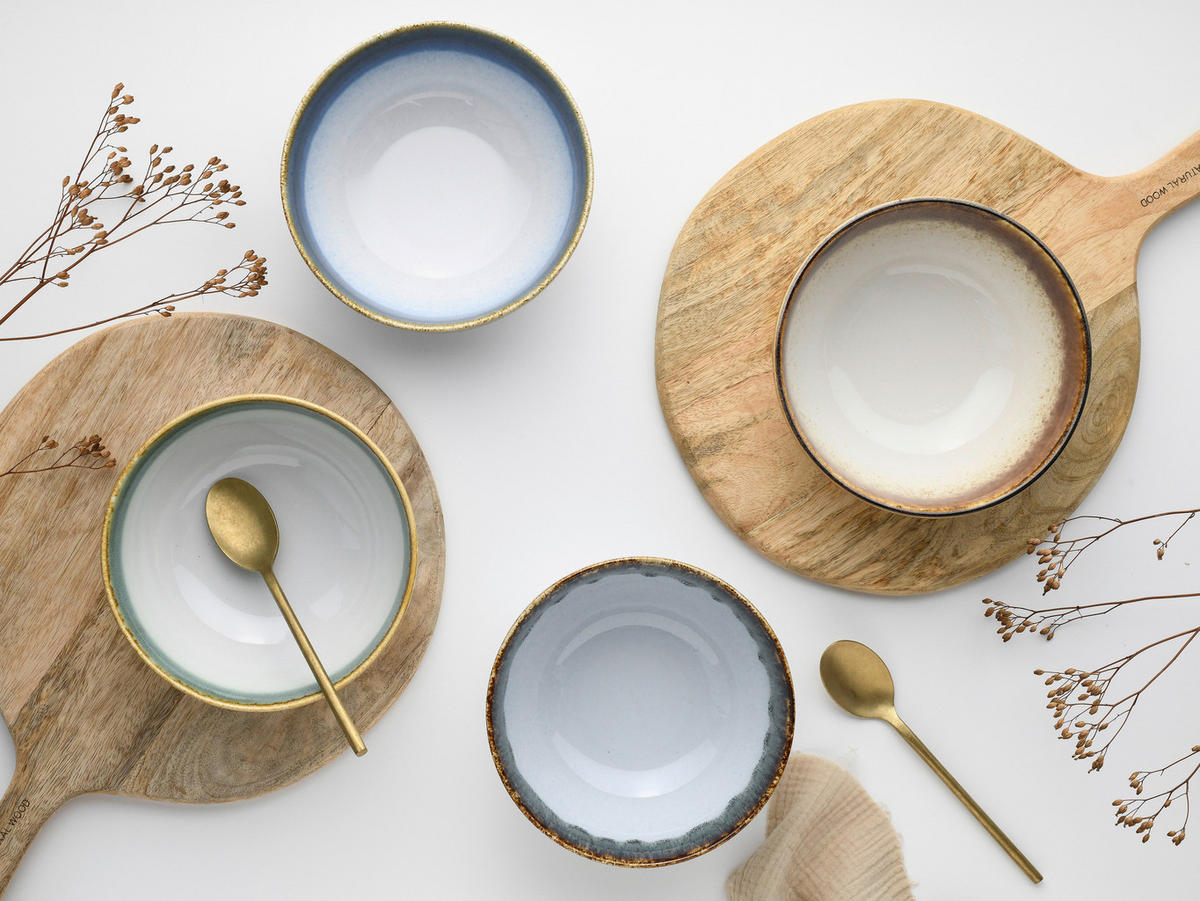 CreaTable Müslischalenset Cascade Bowls Mix Buddha bunt Steinzeug Cascade Bowls Mix Buddha - bunt - CreaTable
