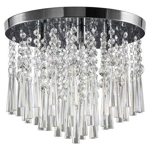 SPOT Light Deckenleuchte Luxoria 9018428 Chrom transparent Metall Klarglas L/D: ca. 28x35 cm G9 4 Brennstellen Luxoria - Chrom/transparent (35,00cm) - SPOT Light