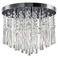 SPOT Light Deckenleuchte Luxoria 9018428 Chrom transparent Metall Klarglas L/D: ca. 28x35 cm G9 4 Brennstellen Luxoria - Chrom/transparent (35,00cm) - SPOT Light