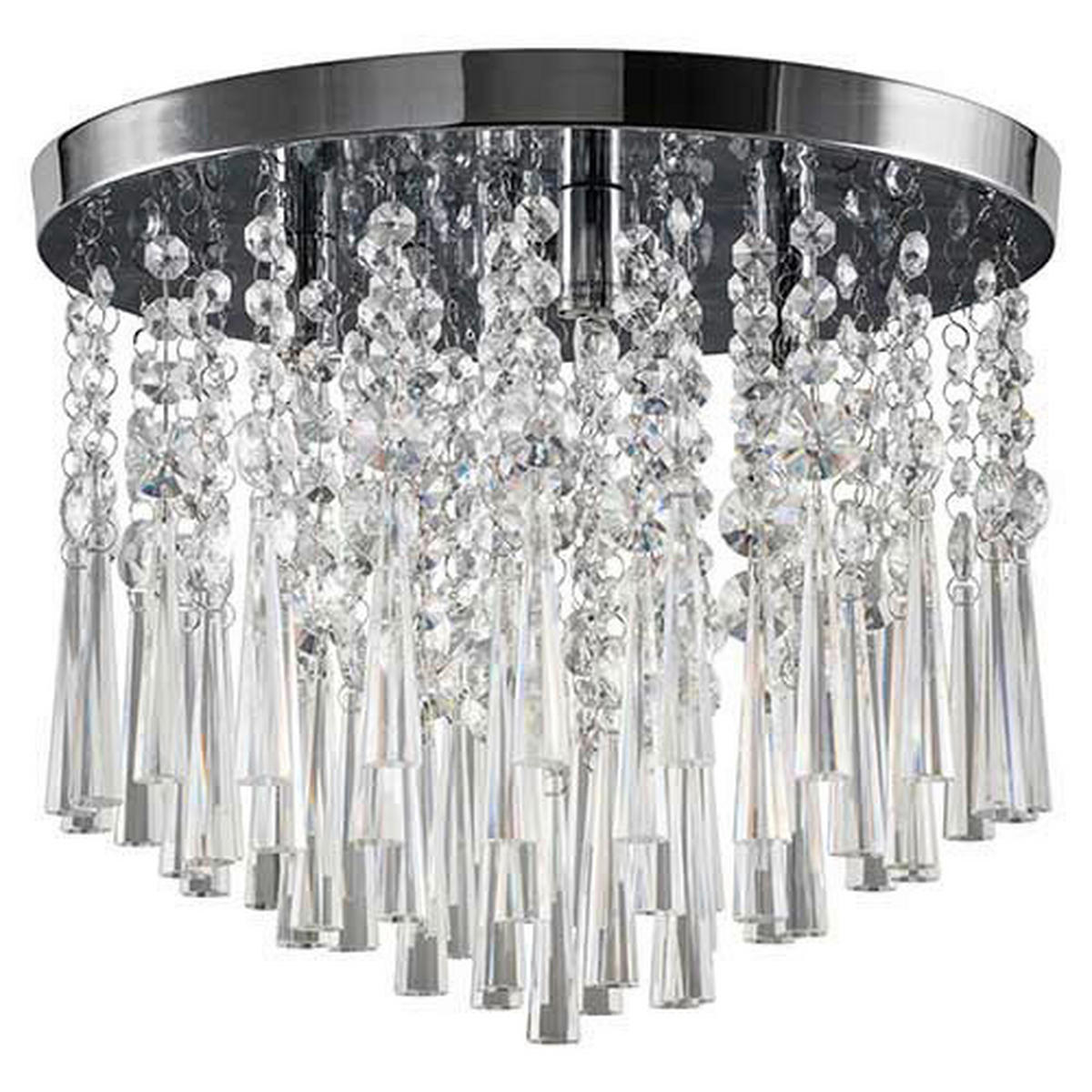 SPOT Light Deckenleuchte Luxoria 9018428 Chrom transparent Metall Klarglas L/D: ca. 28x35 cm G9 4 Brennstellen Luxoria - Chrom/transparent (35,00cm) - SPOT Light