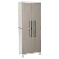 Toomax Kunststoffschrank Wood Midi hellgrau Kunststoff B/H/T: ca. 65x173x37 cm Wood Midi - hellgrau (65,00/173,00/37,00cm) - Toomax