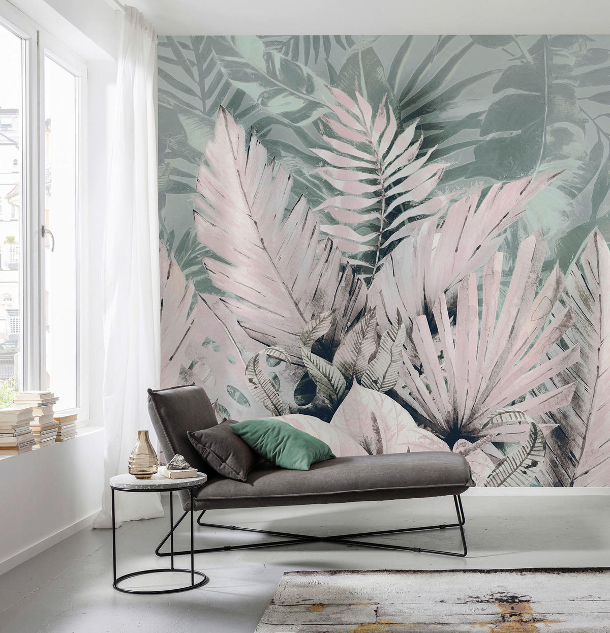 Komar Fototapete Palmiers Tropicaux B/L: ca. 250x250 cm Palmiers Tropicaux - (250,00/250,00cm) - Komar