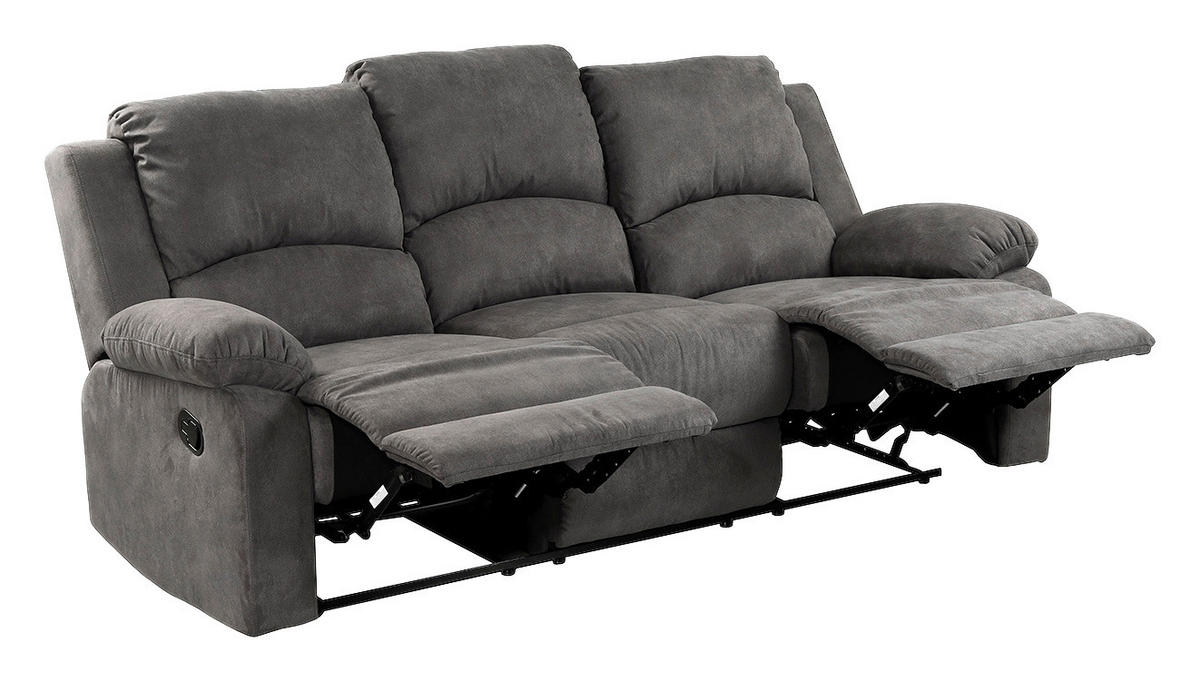 Sofa 3-2-1 anthrazit B/H/T: ca. 204x97x87 cm Dakota_3F-2F-1F_Sofa 3-2-1 - anthrazit (204,00/97,00/87,00cm)
