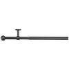 Stilgarnituren schwarz Metall L: ca. 210 cm ausziehbar von ca. 120 bis 210 cm 1.0 Läufe Teleskopgarnitur_2in1 - schwarz (210,00cm) - ondeco