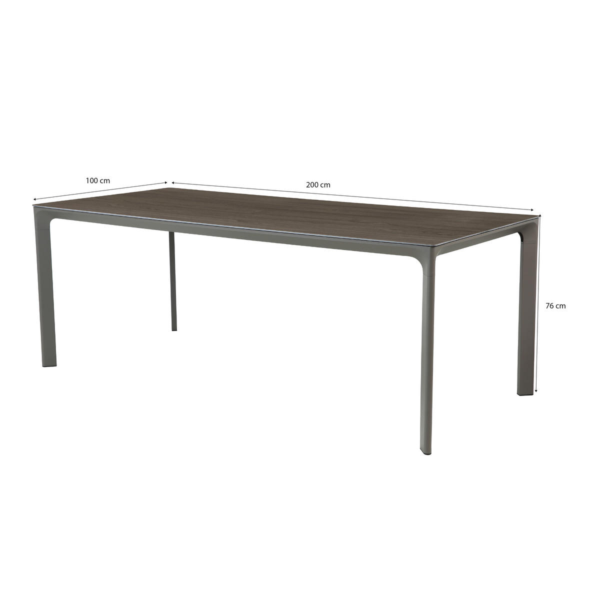 AXI Outdoor Living Gartensitzgruppe Resi taupe Metall B/H/L: ca. 100x79x200 cm Resi - taupe (200,00/100,00/79,00cm) - AXI Outdoor Living