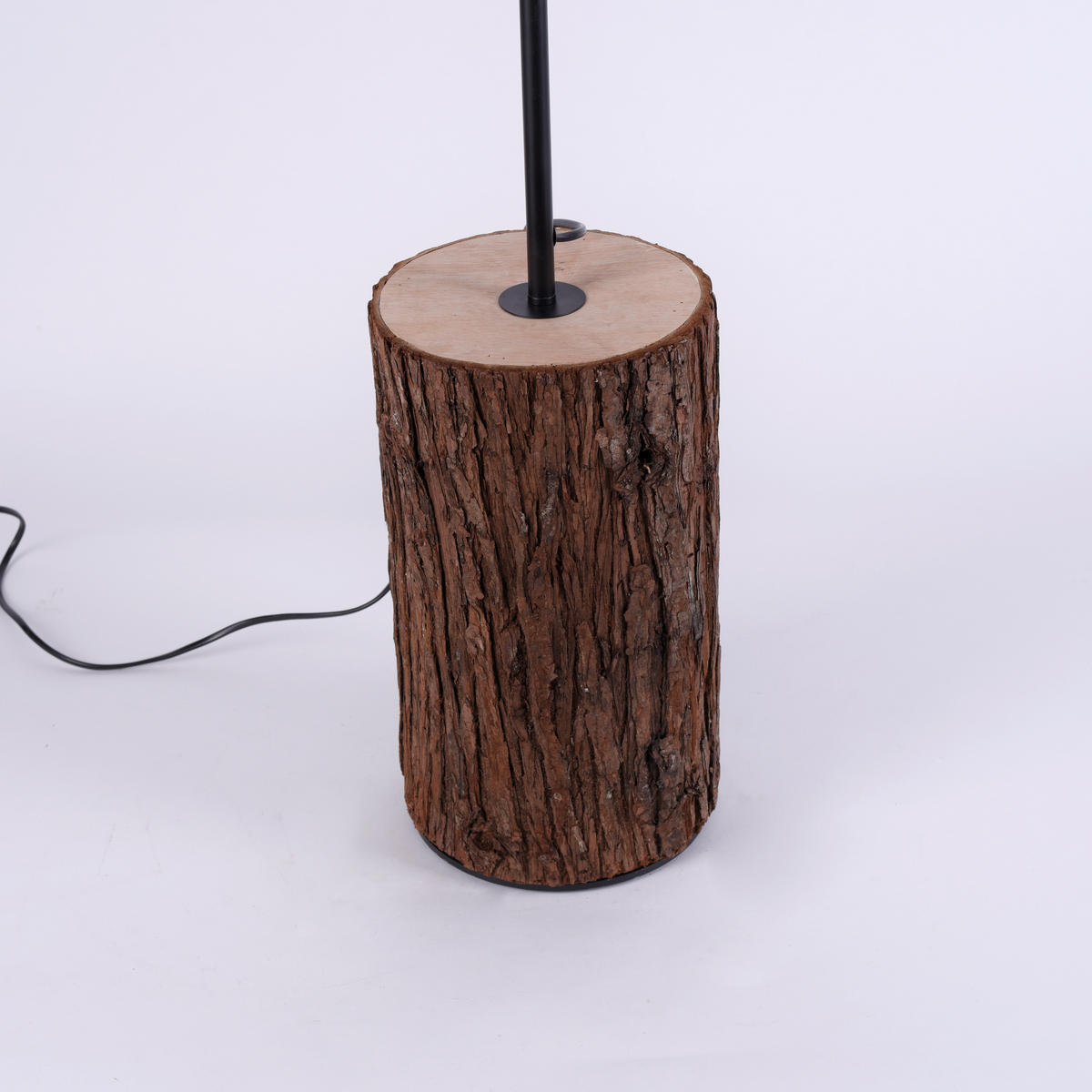 Just Light Stehleuchte BARK 11234-79 natur weiß Stoff Eisen Holz H/D: ca. 165x35 cm E27 1 Brennstellen BARK - weiß/natur (35,00/165,00cm) - Just Light