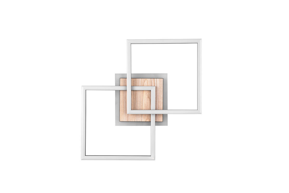 Reality LED-Deckenleuchte R62793635 Giro schwarz MDF Metall Acryl B/H/T: ca. 57x8x35 cm 1 Brennstellen Giro - schwarz (57,00/8,00/35,00cm) - Reality