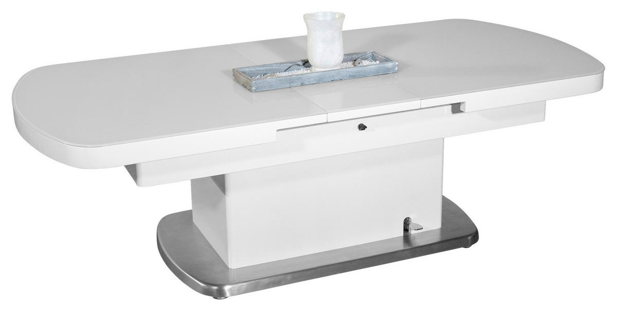 Couchtisch Levi weiß Hochglanz lackiert B/H/T: ca. 135x50x75 cm Levi - weiß (135,00/50,00/75,00cm)