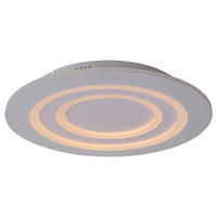 Näve Leuchten LED-Deckenleuchte weiß Metall Kunststoff B/H/T/D: ca. 50x6x50x50 cm MIREL - weiß (50,00/6,00/50,00cm) - Näve Leuchten