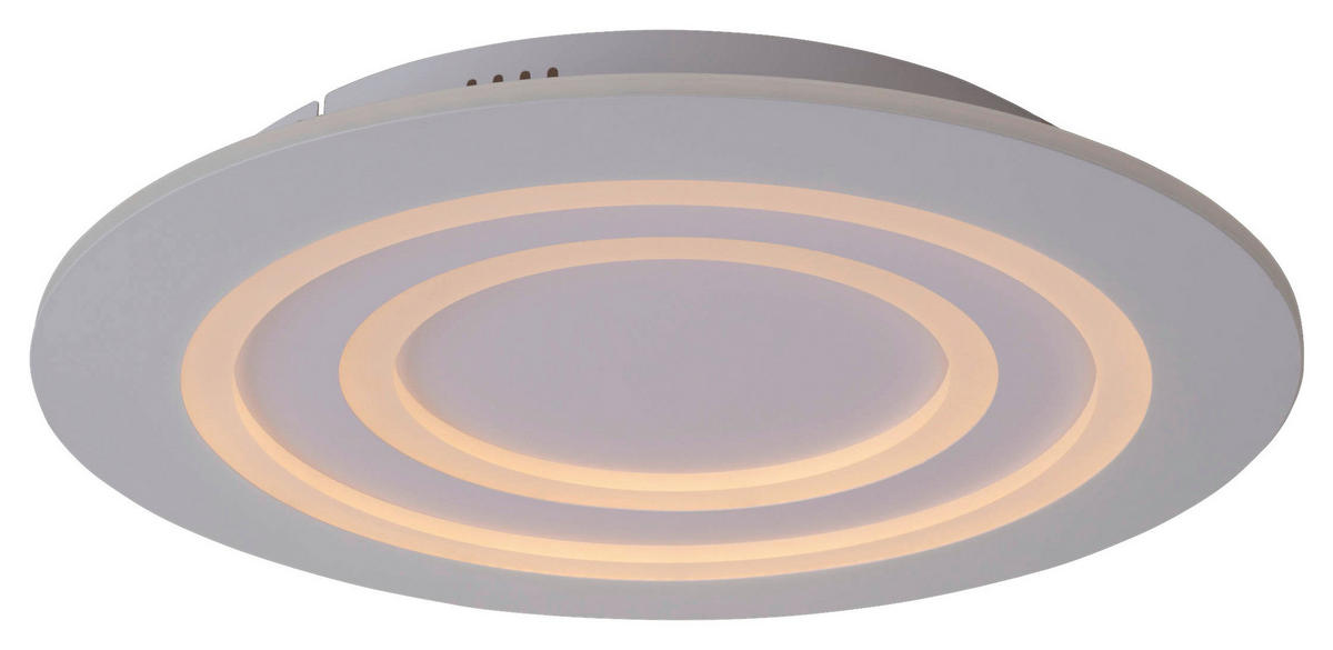 Näve Leuchten LED-Deckenleuchte weiß Metall Kunststoff B/H/T/D: ca. 50x6x50x50 cm MIREL - weiß (50,00/6,00/50,00cm) - Näve Leuchten