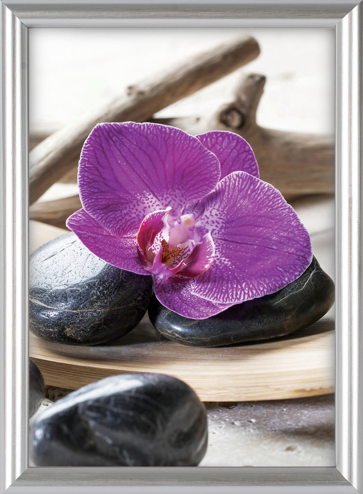 The Wall Bilderrahmen silber Kunststoff B/L: ca. 60x80 cm Fotorahmen 60x80cm - silber (60,00/80,00cm) - The Wall