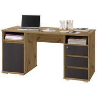 Schreibtisch Primus Eiche Artisan Nachbildung anthrazit B/H/T: ca. 145x74x65 cm Primus - Eiche/anthrazit (145,00/74,00/65,00cm)