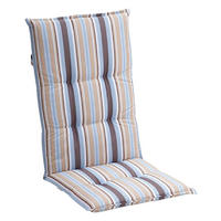 Grasekamp Auflage für Hochlehner blau Polyester-Mischgewebe B/H/L: ca. 53x5x121 cm Auflage_Hochlehner - blau/bunt (121,00/53,00/5,00cm) - Grasekamp