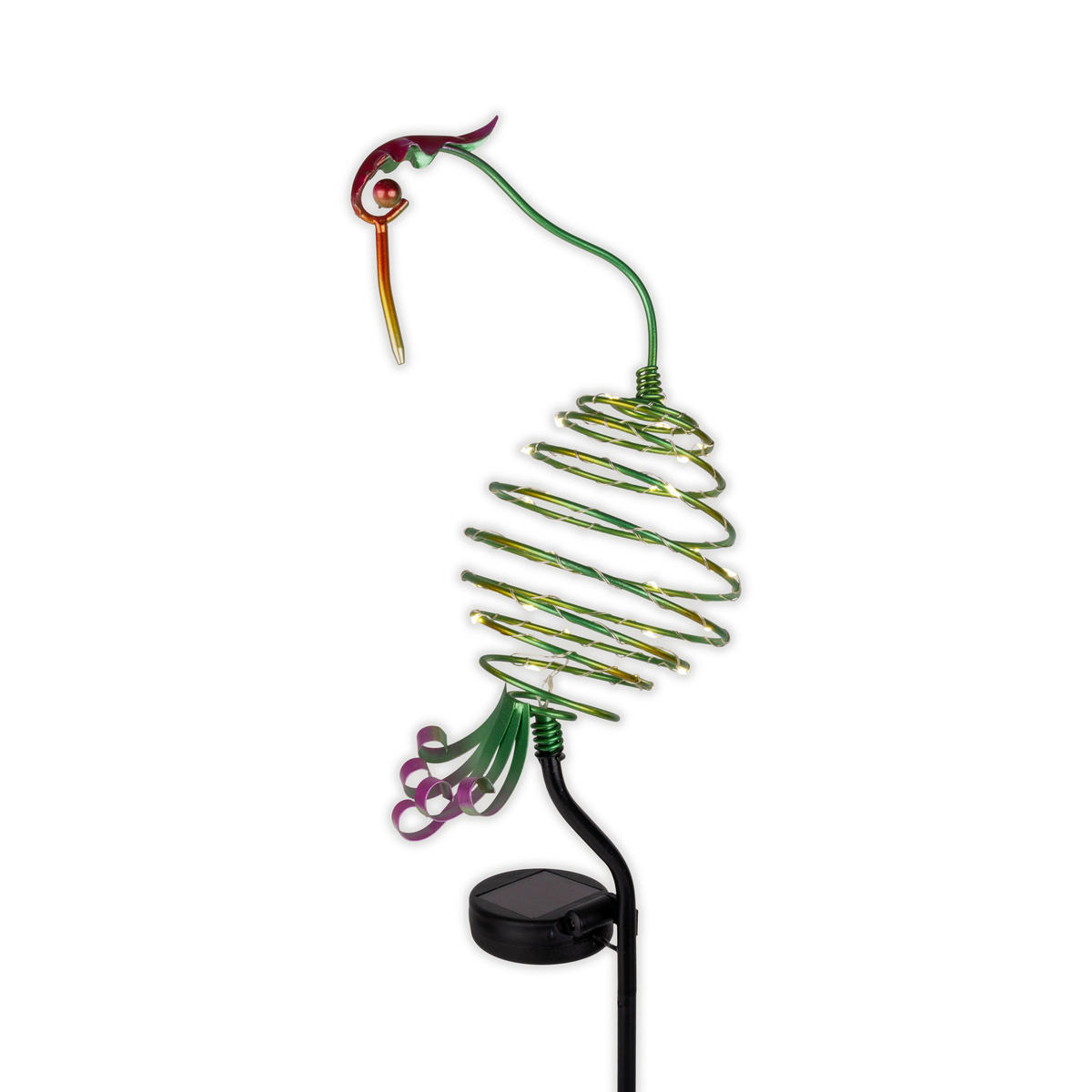 LED-Solarleuchte KRANICH NV4124701 multicolor Metall B/H/L: ca. 13x86x11 cm LED Solarleuchte KRANICH mit LED - multicolor (11,00/13,00/86,00cm) - Näve Leuchten