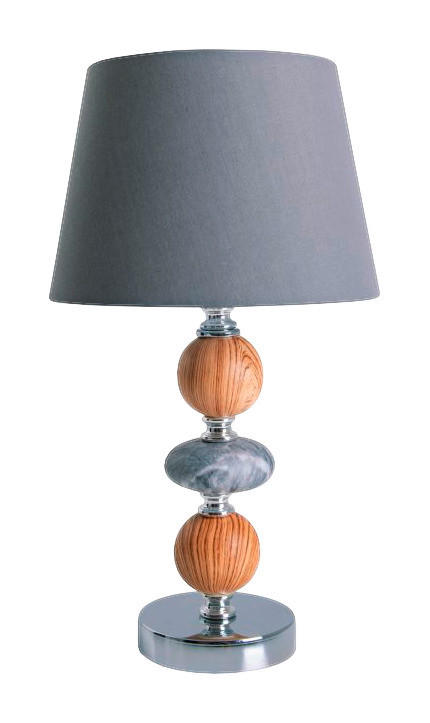 Näve Leuchten Keramik Tischleuchte NV3183516 grau Keramik Stoff H/D: ca. 36x20 cm E14 1 Brennstellen Araga - grau (20,00/36,00cm) - Näve Leuchten