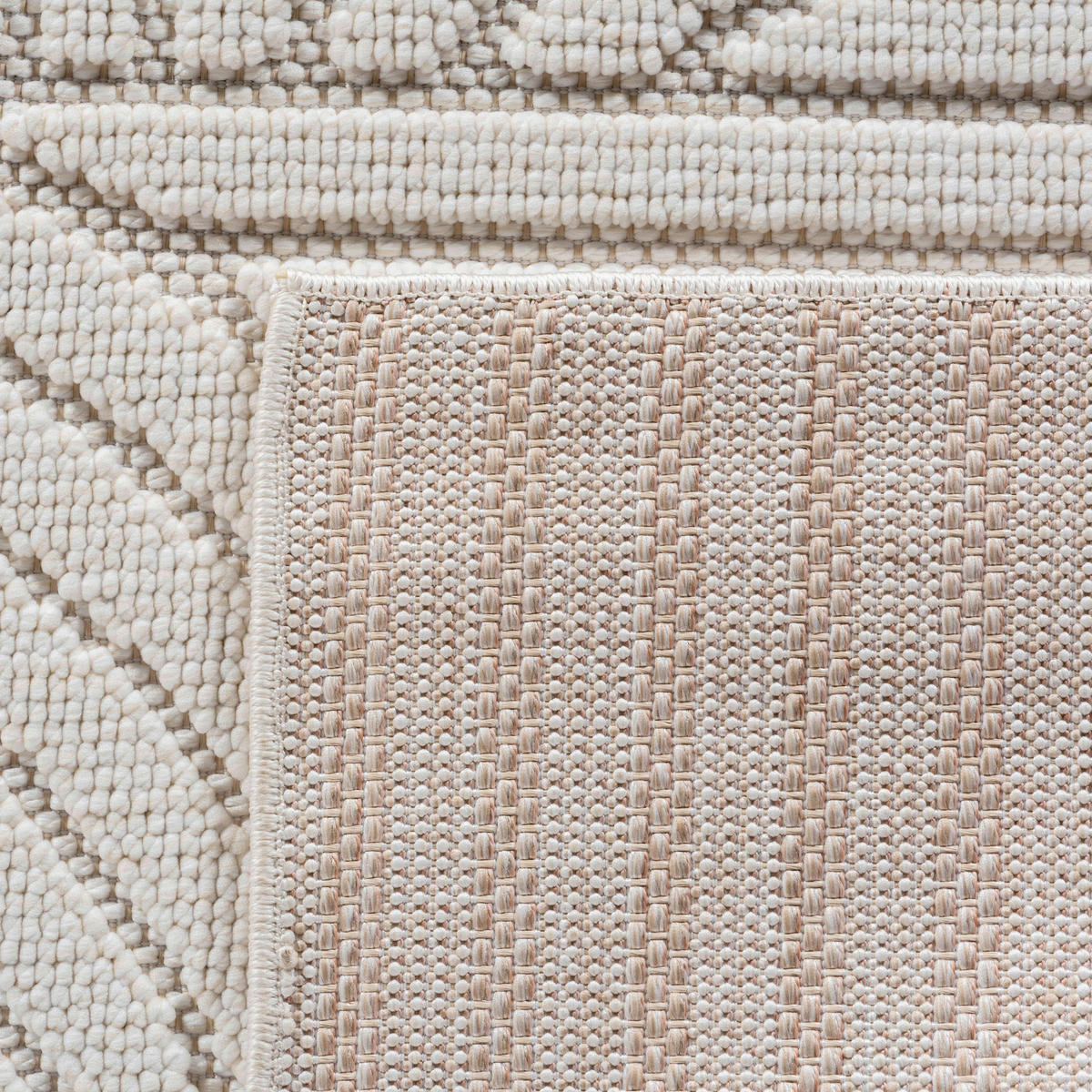 Ayyildiz Kurzflorteppich HELIX creme B/H/L: ca. 120x0,7x170 cm HELIX - creme (170,00/120,00/0,70cm) - Ayyildiz