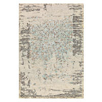 Arte Espina Kurzflorteppich Damast 8067 grau B/L: ca. 120x180 cm Damast 8067 - mint/grau (120,00/180,00cm) - Arte Espina