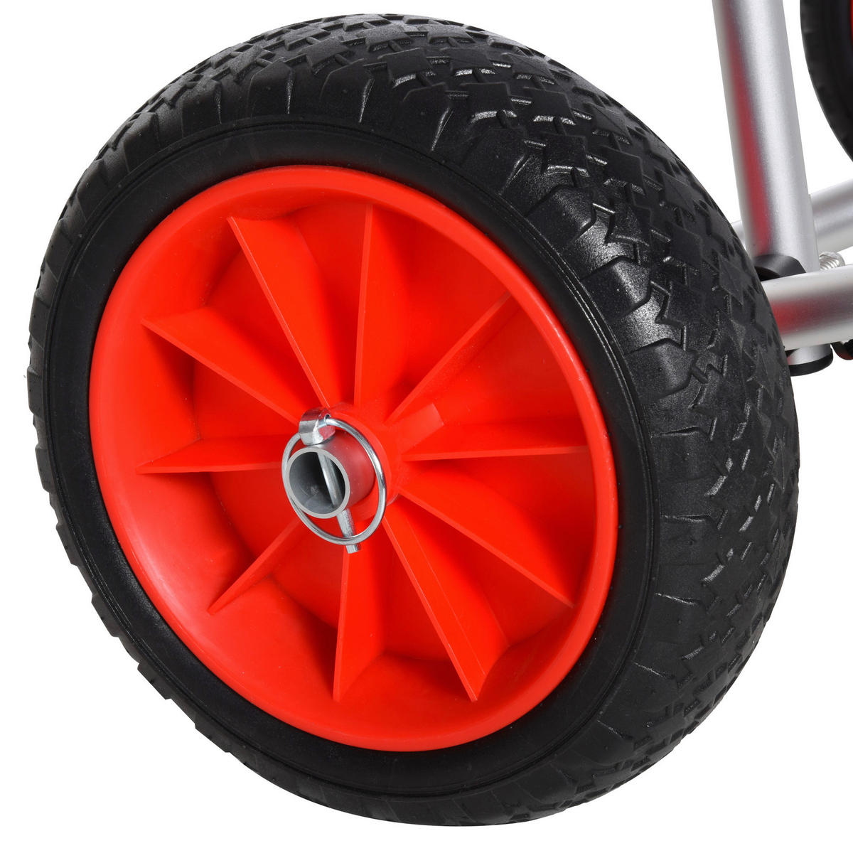 HOMCOM Kanuwagen silber Kunststoff B/H/L: ca. 44x5x68 cm Kanuwagen - silber (68,00/44,00/5,00cm) - HOMCOM