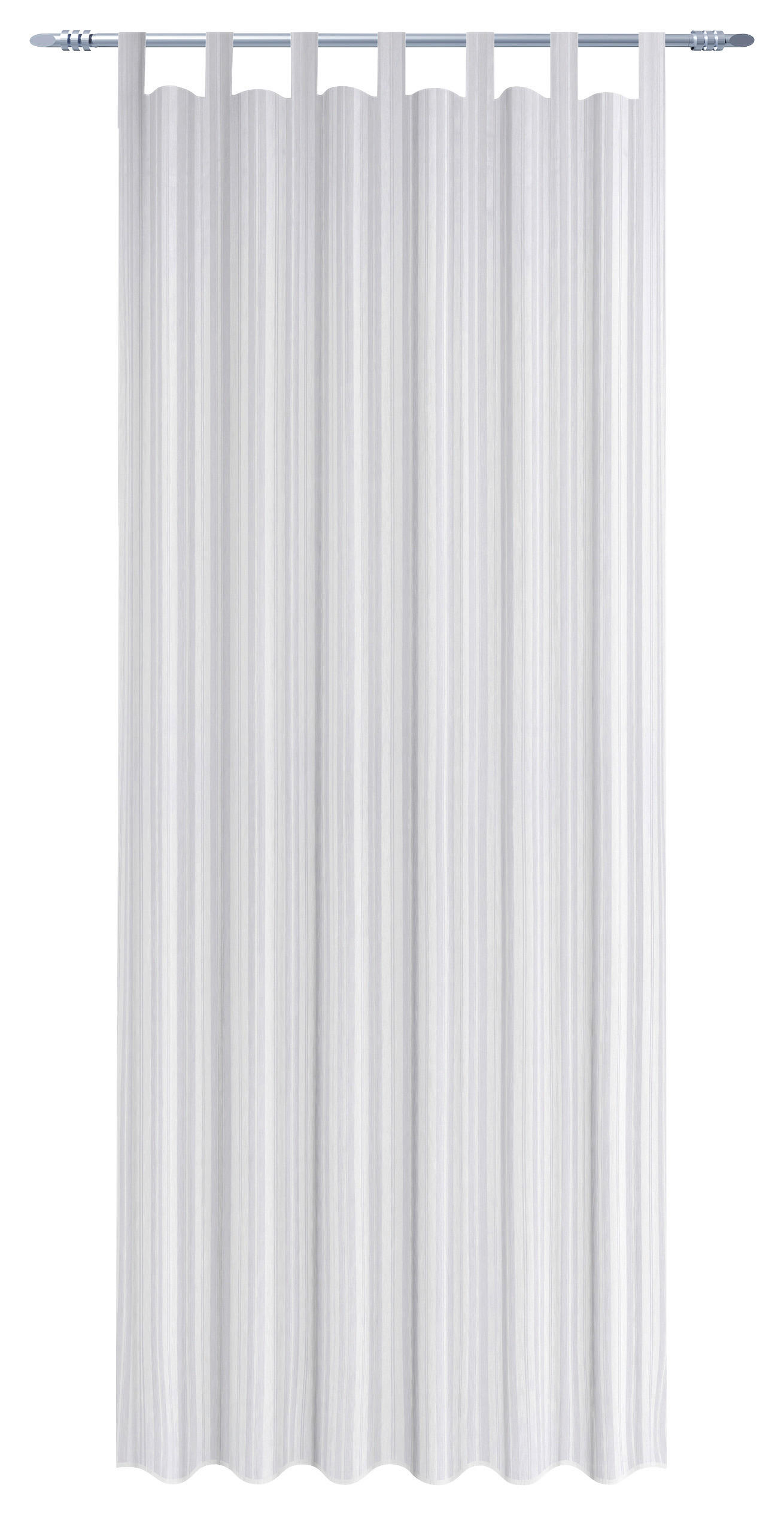 Schlaufenvorhang New Stripe weiß B/L: ca. 140x245 cm New Stripe - weiß (140,00/245,00cm)