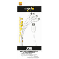 Heitech Multi USB-Ladekabel 4in1 weiß Multi_USB-Ladekabel_4in1_Heitech - weiß (9,50/22,50/6,00cm) - Heitech
