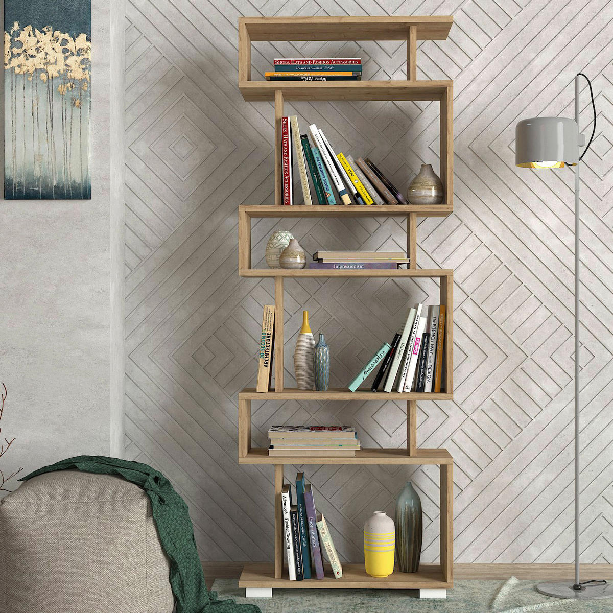 Regal Blok Saphir B/H/T: ca. 60x160x20 cm Blok - Saphir (60,00/160,00/20,00cm) - moebel17