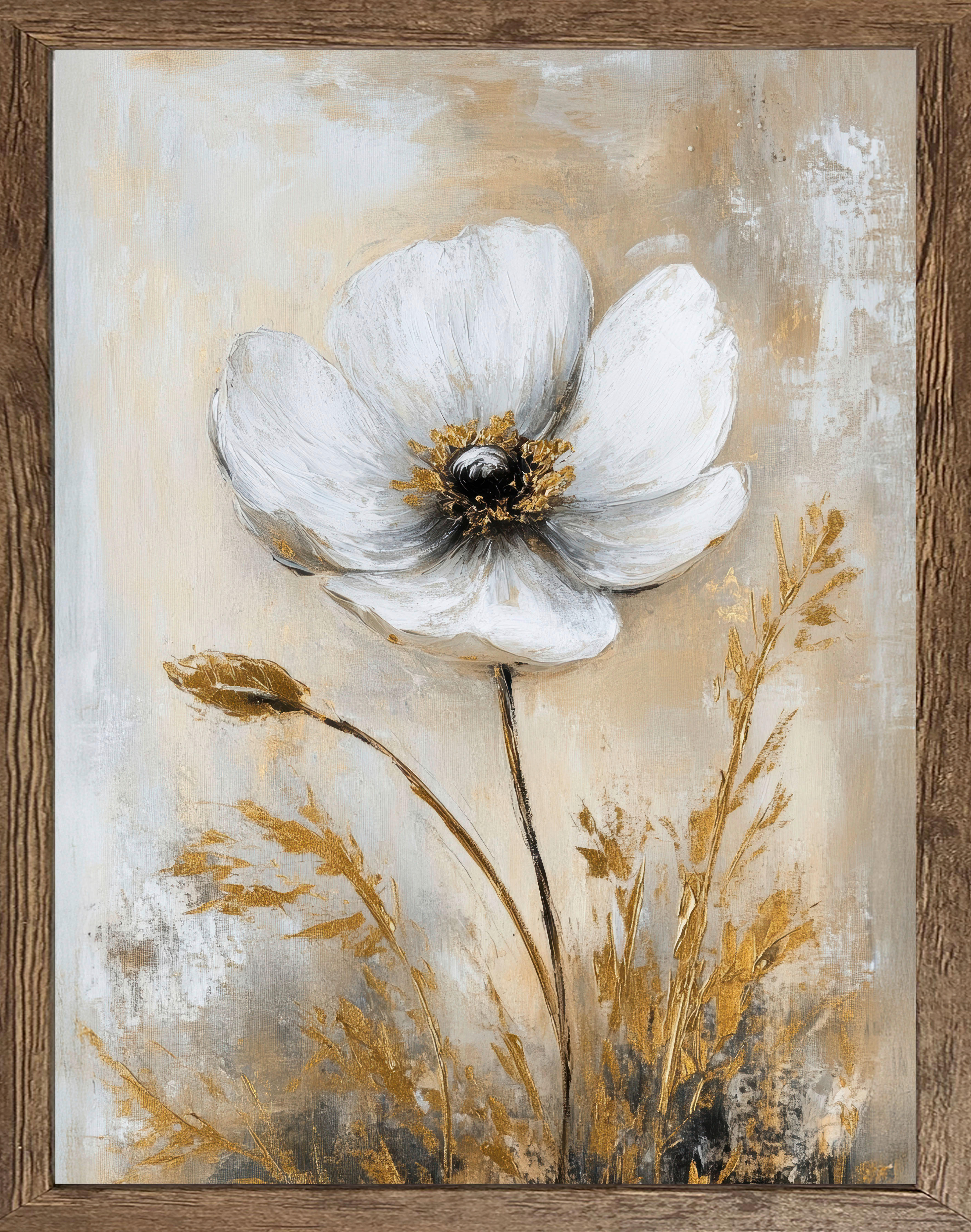 Gerahmtes Bild Blume B/H: ca. 50x40 cm Bild_Cheb 40x50cm - (50,00/40,00cm)