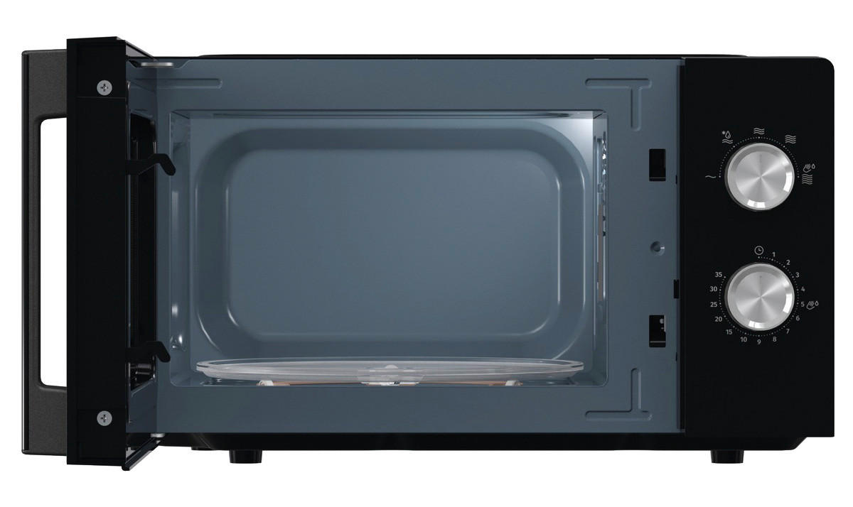 Gorenje Mikrowelle MO17E1BH schwarz Metall B/H/T: ca. 45,5x26,1x35,3 cm ca. 17 l