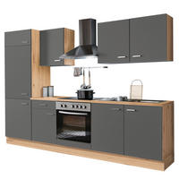 MENKE Küchenblock Gia grau B/H/T: ca. 270x200x60 cm Gia - Eiche/grau (270,00/200,00/60,00cm) - Menke