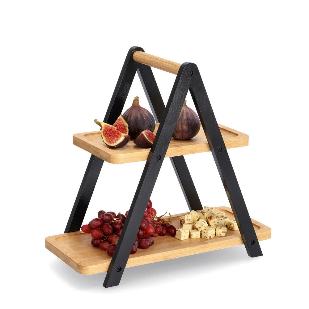 Zeller Etagere schwarz Bambus B/H/L: ca. 172x32x34 cm Etagere - schwarz (34,00/172,00/32,00cm) - Zeller