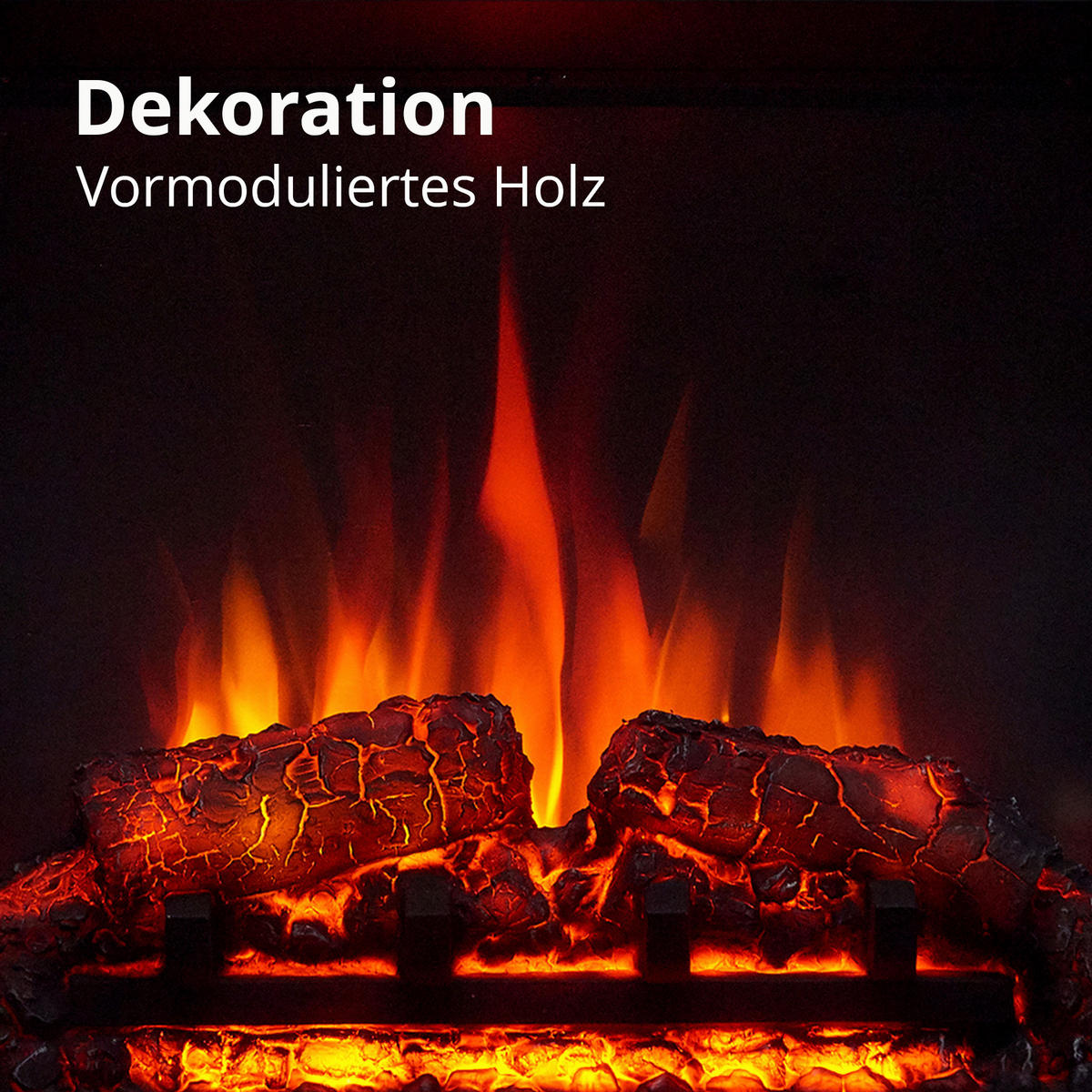 Balderia Elektrischer Kamin Elektrischer-Kamin Pandora weiß B/H/T: ca. 89x88,3x25 cm Elek.-Kamin Pandora EF374A-MT374B-W - weiß (89,00/88,30/25,00cm) - Balderia